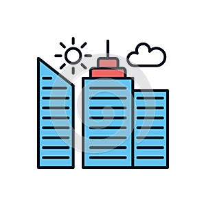 City Building related vector icon