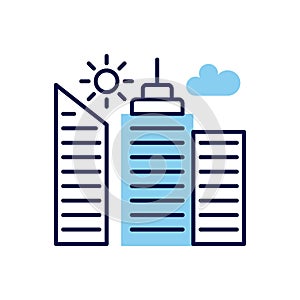 City Building related vector icon