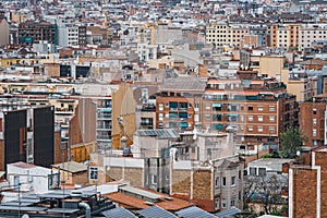 City buildings at the afternoon