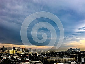 New Orleans, Louisiana skyline at sunset photo