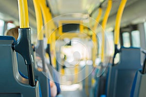 City bus interior