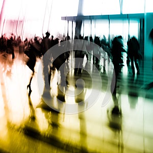 City business people abstract background