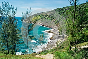 city of Cabo Frio, part of Foguete beach seen from above