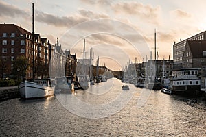 City canal in Copenhagen