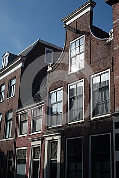 City canal houses in Amsterdam