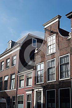 City canal houses in Amsterdam