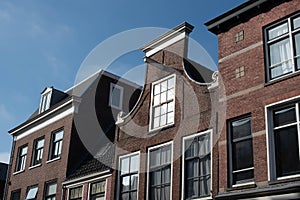 City canal houses in Amsterdam