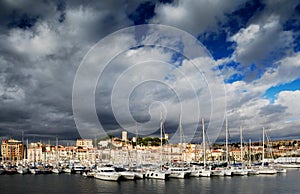 The city of Cannes, France photo