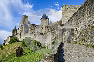 City of Carcassonne region of Occitania. aude france