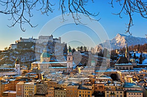 City and castle Hohensalzburg - Salzburg Austria