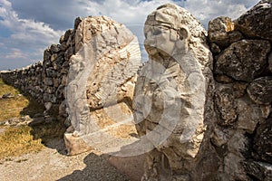 City and castle ruins from the Hittite civilization