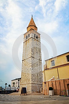 City cenre of Umag, coastal town in Istria, Croatia