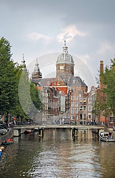 City center of Amsterdam, Holland