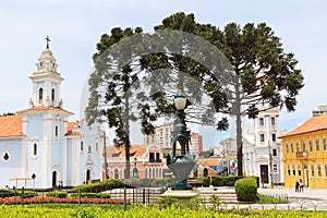 City center of Curitiba, state Parana, Brazil