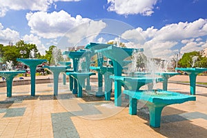 City center fountain in Gdynia