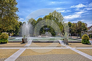 City center of Haskovo, Bulgaria