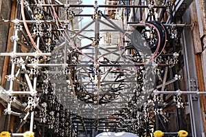 city center of L& x27;Aquila in Abruzzo under renovation after the 2009 earthquake photo