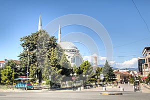 City center of Shkoder, Albania
