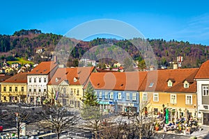 City center of town Samobor, Croatia.