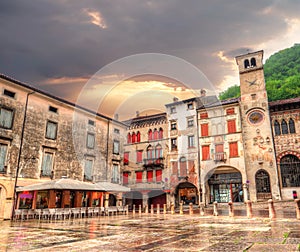 City center, Treviso province in Italy