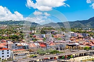 City centre of Basse-Terre, Guadeloupe.