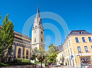 City church in Selb germany
