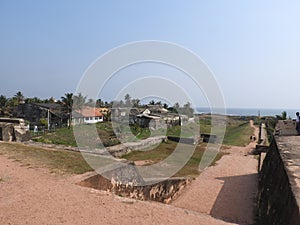 City clock tower in the town of Galle in Sri Lanka. Galle - the largest city and port in the south of Sri Lanka, the capital of