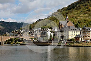 The City of Cochem, Germany on the Mosel River