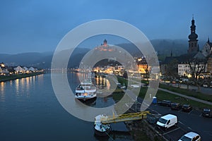 City Of Cochem in Mosel river