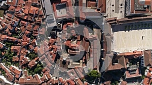 City of Coimbra Buildings Top View Portugal
