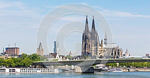 City of cologne with cathedral