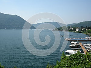 The city of Como Italy photo