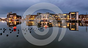 City complex at Odense harbor, Denmark