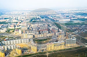 City and construction from the height of the industry construction expansion of residential quarters