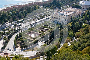 City Council of Malaga from above photo