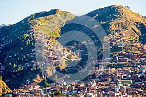 City of Cuzco in Peru, South America