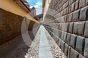 City of Cuzco in Peru