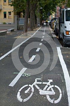 City cycle lane