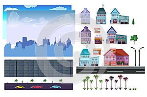 City 2d game level kit