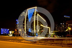 City Dallas night scenes TX