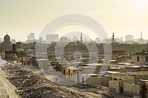 City of the dead slum in cairo egypt