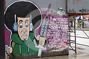 `City of dope` graffiti