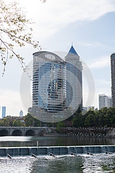 Modern buildings in Guiyang city photo