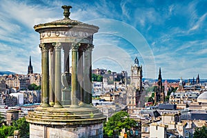 The city of Edinburgh in Scotland