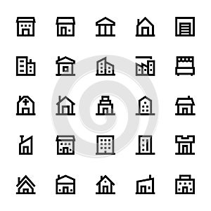 City Elements Vector Icons 1