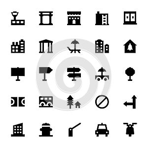 City Elements Vector Icons 8