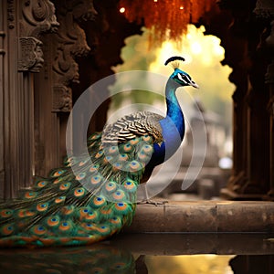 City feathers Majestic peacock brings exotic beauty to urban landscapes