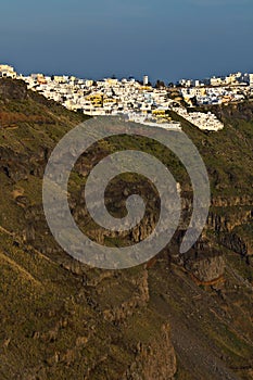 City of Fira at Santorini island in Greece