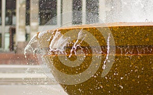 City fountains working in the form of vases photo