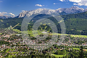 City Garmisch-Partenkirchen in Bavaria photo